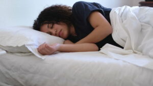 Black woman sleeping